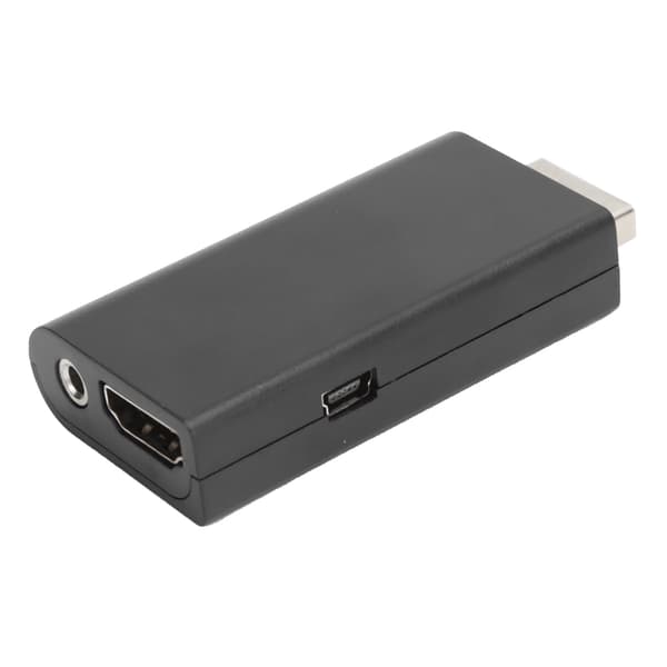 PS2-HD Multimedia Interface -sovitinmuunnin 3,5 mm:n ääniliitännällä, musta