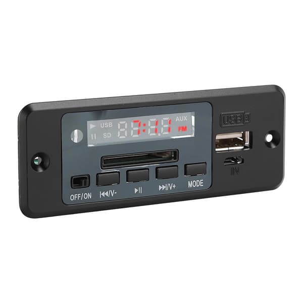 5V MP3 Audio Decoder Modul USB FM Radio MP3 Afkodningskort Musikafspiller med Strømforstærker Sort