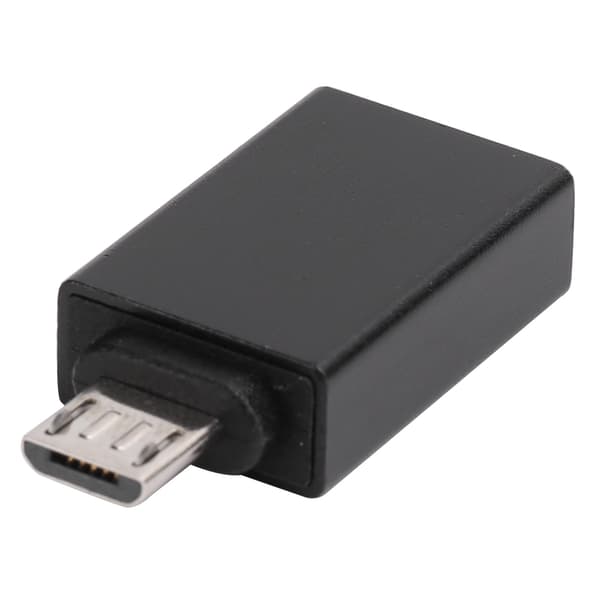USB-Android-sovitin Micro OTG -muunninliitin tiedonsiirto latauslaite musta