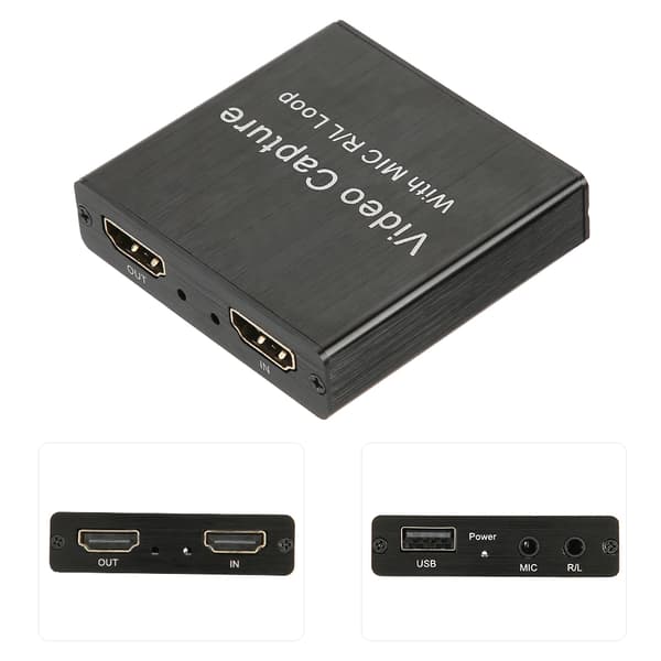 Videoinspelningskort USB2.0 HDMI Loop-Out Stöd 4K Elektronisk Utrustning 0.4a 5V DC