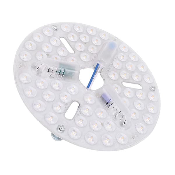 6,5 tommer loftventilator LED-lysudskiftning PC 3 farver dæmpbar forsænket montering øjenpleje LED-ventilatorlyspanel eftermontering