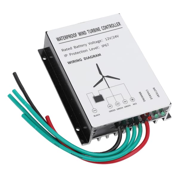400W Vindmøllecontroller IP67 Vandafvisende Vindmøllegenerator Controller Regulator 12V 24V