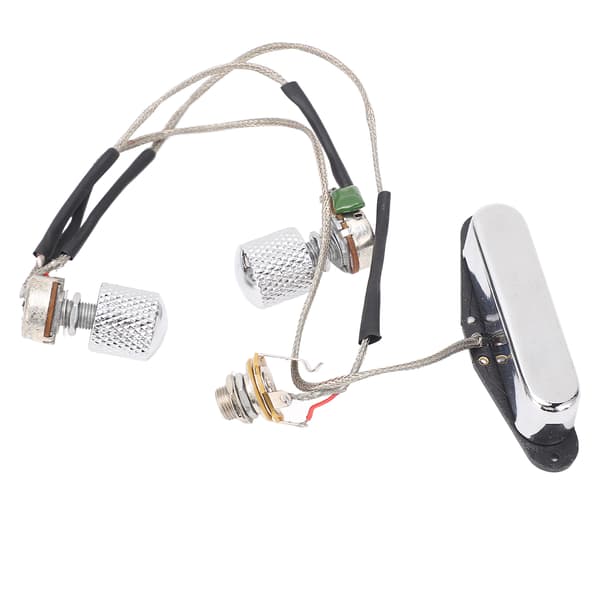 GMA23 Förkopplad Gitarrhalsmikrofon Magnet 1T1V Elgitarrpickup med 250K Potentiometer 6.35 Utgångsjack för TL