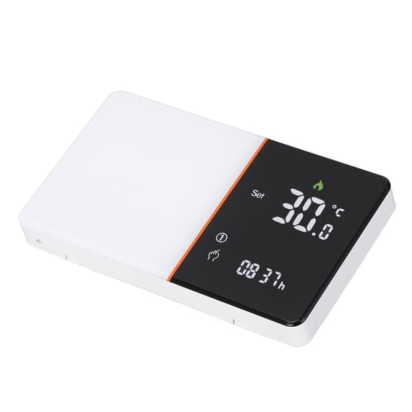 Smart WiFi Termostat 16A, 5+1+1 dag & 6-tids programmerbar, baggrundsbelyst LCD, elektrisk opvarmning, AC95-240V.