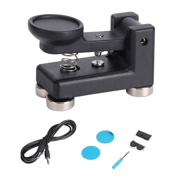 CW Morse Code Key Magnetisk Bas Bärbar för Ham Radio Kortvåg