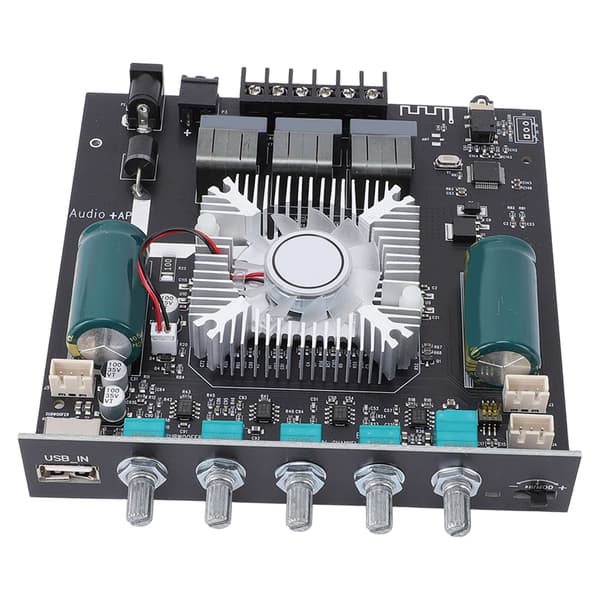 2.1-kanals Bluetooth-forstærkermodul 160Wx2 + 220W Sub, Bas- og Diskantknapper, Audio Receiver Board