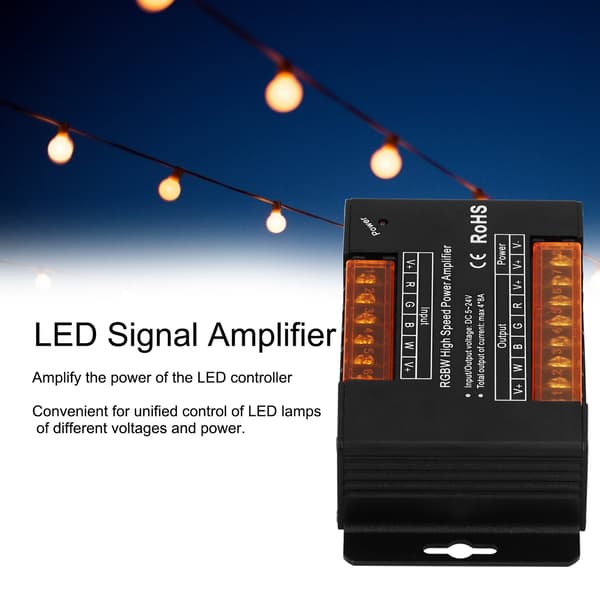 RGB Signal Repeater til LED Strip Controller DC5V-24V 0,1-100% Hjemmebelysning