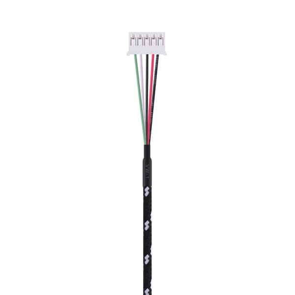2,2 meter USB-kabeludskiftning til Steelseries Kana-mus Sort+Hvid