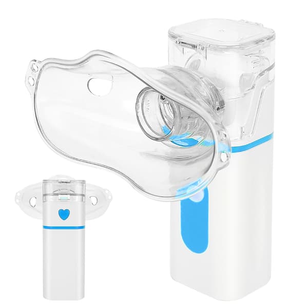 Ultralyd Bærbar Medicin Inhalator Atomizer til Børn og Voksne, Blå