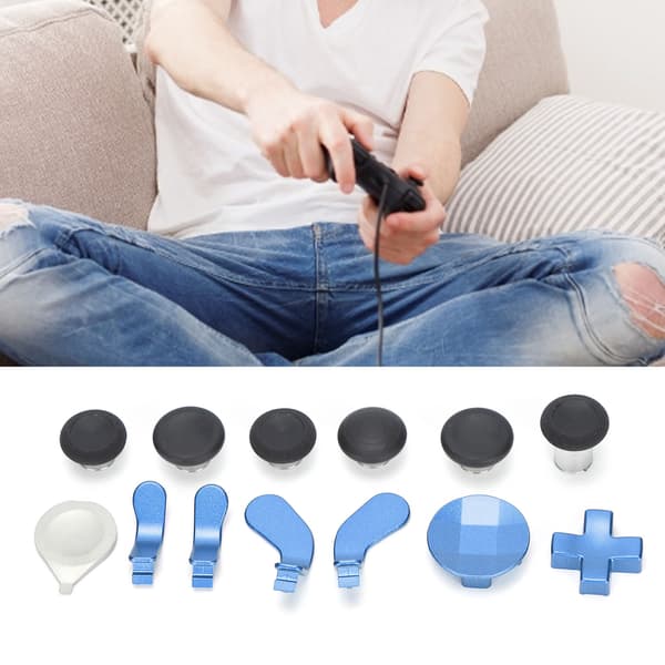 Spelkontrollknappspaddlar Set Gamepad-knappstillbehör Ersättningsset för Xbox Controller Blå