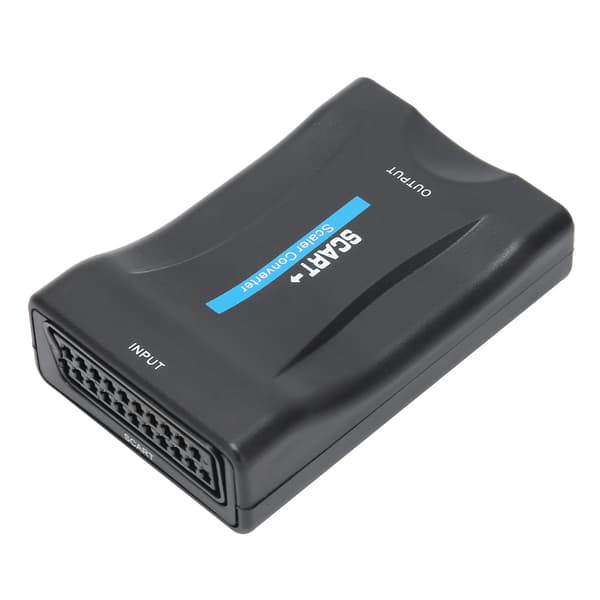 SCART til High-Definition Multimedia Interface Konverter 1080p 20p Udgang til Audio Video (Sort)