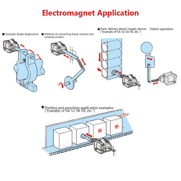 AS-05 A AC Push Pull Solenoid Elektromagnet 220VAC 1N 15mm Slaglängd