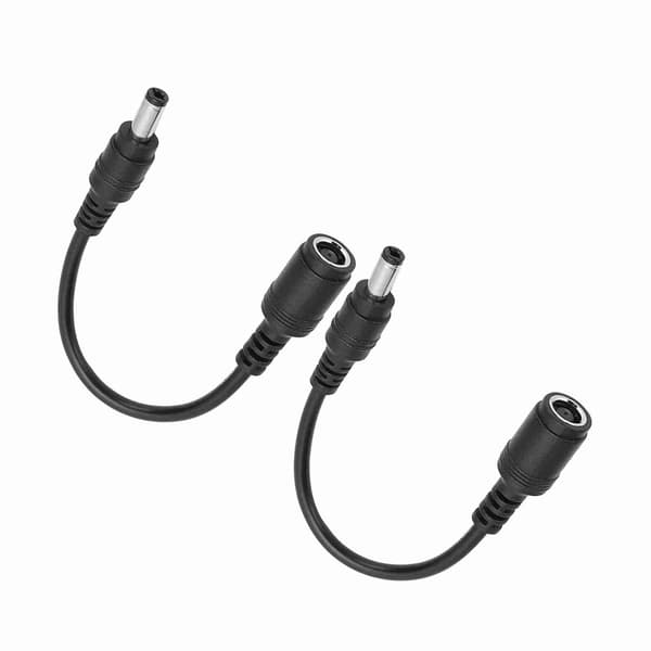 2 stk. DC-strømopladeradapterkonverter 7,4x5,0 mm hun til 5,5x2,5 mm han til HP bærbar computer