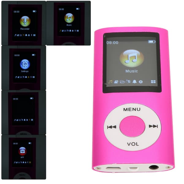 1,8 tums spelare stöder minneskort ultratunn LCD MP3-spelare med Bluetooth för studenter som springer och går