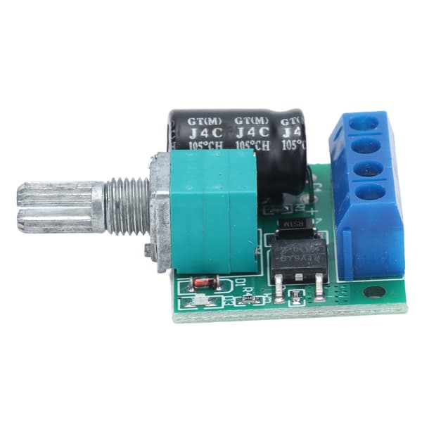 PWM Motorhastighedsregulator 4.5V-35V DC Regulator LED Dæmperknap 0-5A