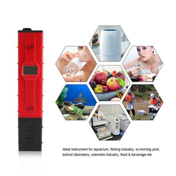 Bærbar Pen LCD Digital pH-tester til Hydroponisk Akvarium Vandkvalitetsmonitor