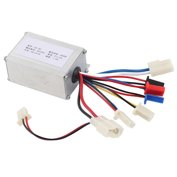 24V250W Elektrisk Scooter Børste Controller Tilbehør i Aluminiumslegering Sølv
