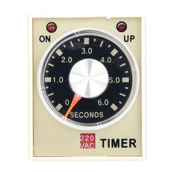 AH3-3 Tidsforsinkelsesrelæ, AC 220V 50/60Hz, 6S, Tidsrelæ