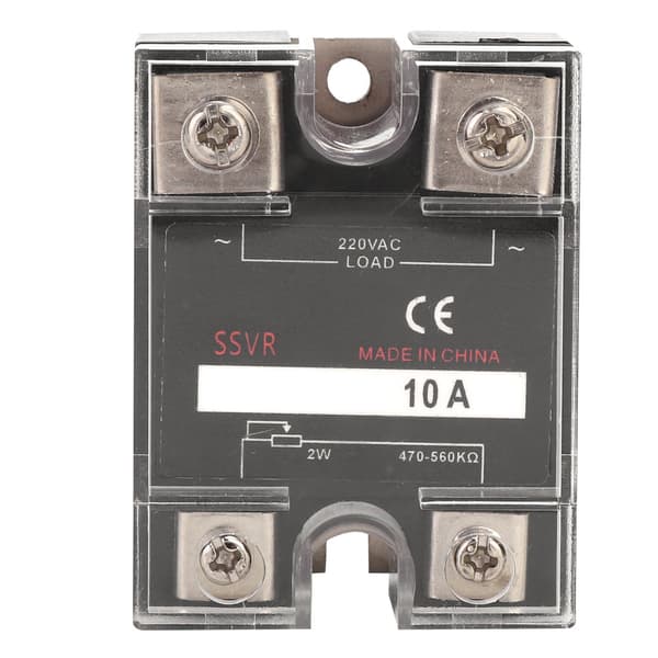 Solid State Spændingsregulator Enfaset SSVR 470-560KΩ 220VAC 10A Belastningsregulator