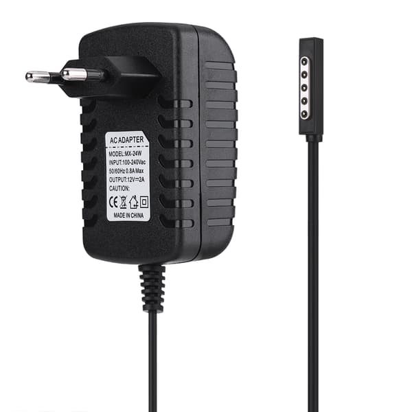 12V 2A Strömadapter Surfplatteladdare för Microsoft Surface RT/RT2 med EU-kontakt 100-240V