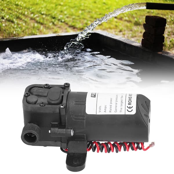 1/2\" DC24V Membranvattenpump 36W Självsugande, 1.2 GPM