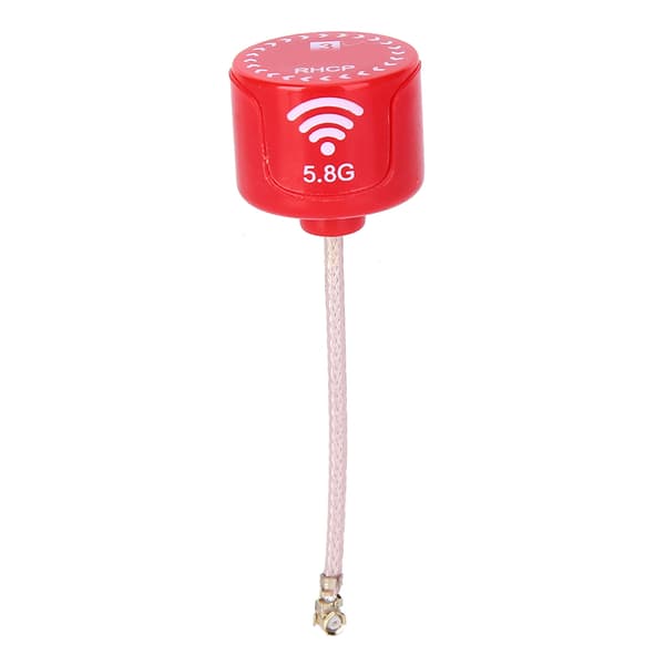 5.8Ghz 3dBi LHCP High Gain Antenne til FPV Racing Drone RC Dele Tilbehør Rød UFL