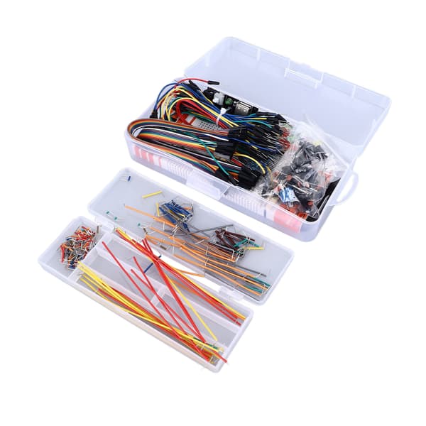 830 Tie Points Breadboard Kit med Strømmodul, Jumperledninger, DIY Elektronikkomponenter