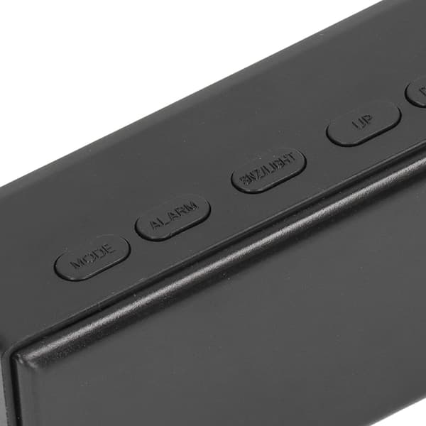 LED Spegel Digital Väckarklocka, Energisnål Bakgrundsbelyst Display, Elektronisk Klocka för Sovsal Sovrum Hem, Blå