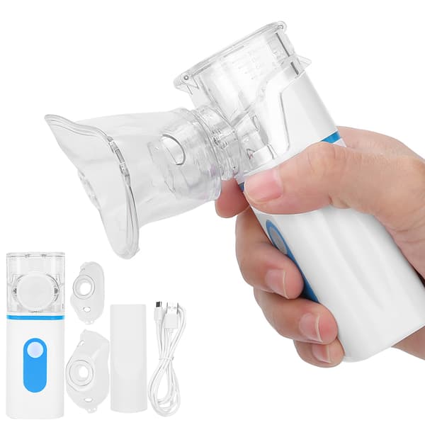 Ultralyd Bærbar Medicin Inhalator Atomizer til Børn og Voksne, Blå
