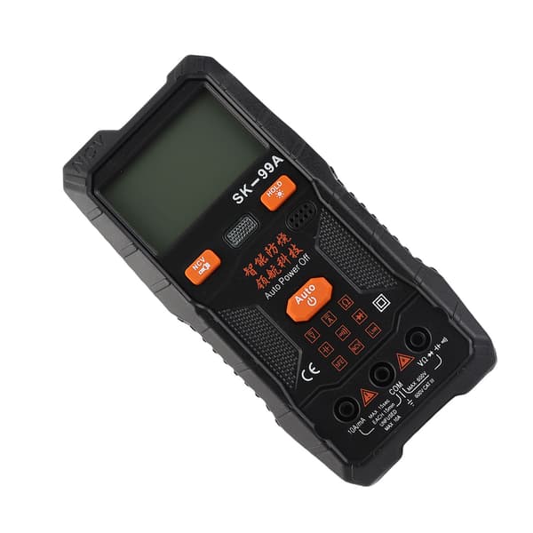 Nøjagtigt digitalt multimeter med stemmeudsendelse, auto-range tester til spænding, strøm, kapacitans, modstand