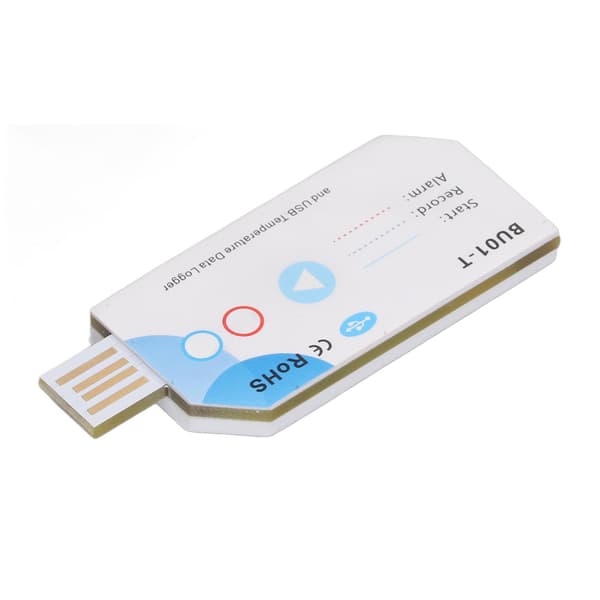 USB Temperatur- och Luftfuktighetsdatalogger BT 32000 Punkter Täcker 120 Dagar PDF-rapport Engångs Temp Luftfuktighetsdatalogger