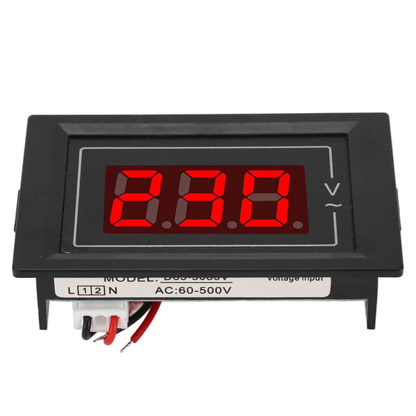 AC Displaymätare Digital Spänningsmonitor Liten Panel 1 Fas Voltmeter Multimeter AC60‑500V