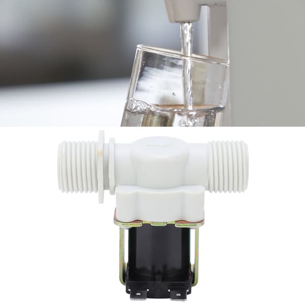 Magnetventil G1/2 BSPP NC Inlopp Mässing Nylon Industriella Kontrolldelar 24V DC