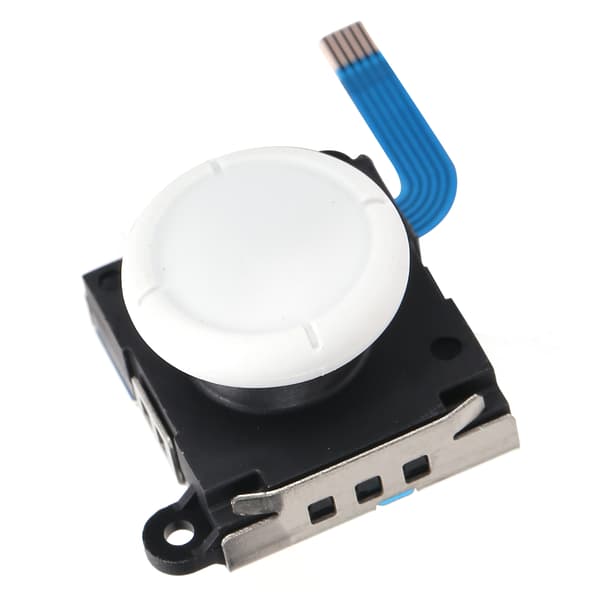 Analog joystick-tumspaksknappsmodulersättning för Switch Joycon/Lite-kontroller Vit