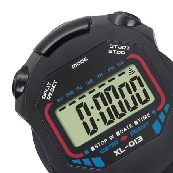 013 Elektronisk stopur multifunktion med knapcelle sportsstopur timer til løb