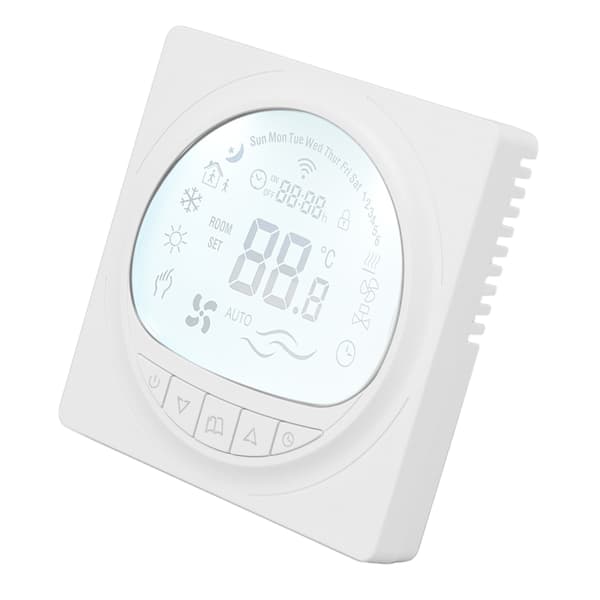 Golvvärmetermostat programmerbar stor LCD-display VVS-temperaturregulator med 485-kommunikation 220V