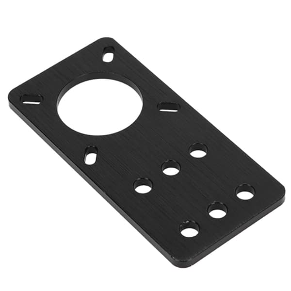NEMA 17 Anodiseret Aluminium Stepper Motor Monteringsplade 3D Printer Tilbehør (Sort)