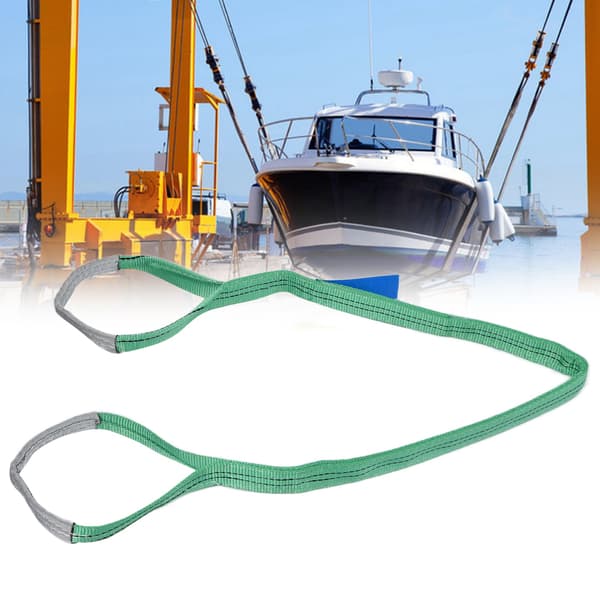 2T Platt Lyftsele Höghållfast Polyester Kran Lyftband Riggningsutrustning 2m