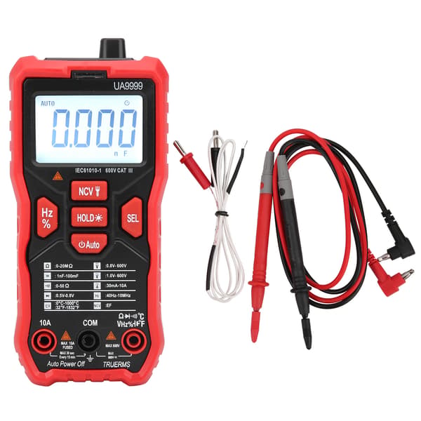 UA9999 Digitalt Multimeter Nøjagtig AC/DC Voltmeter Kapacitans Modstand Ohm Tester
