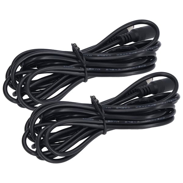 2-pak solpanel forlængerkabel LED-lys DC-stik 5.5x2.1mm 12V 24V udendørs
