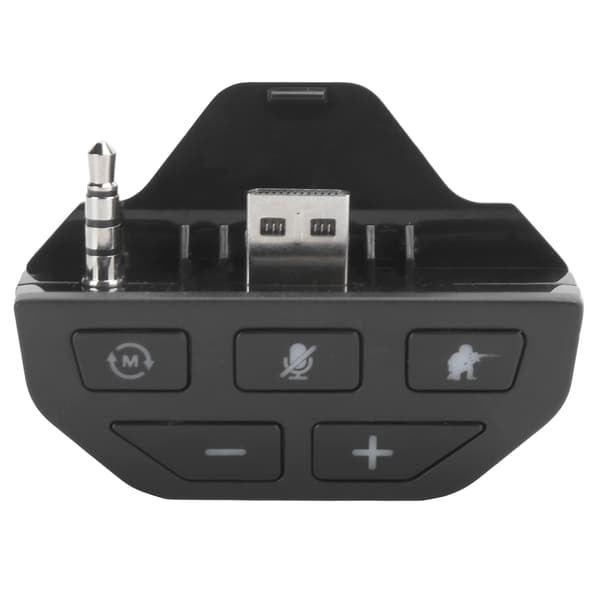 Headset Adapter Controller Audio Adapter Hovedtelefon Konverter til Xbox One Trådløs Gamepad Sort