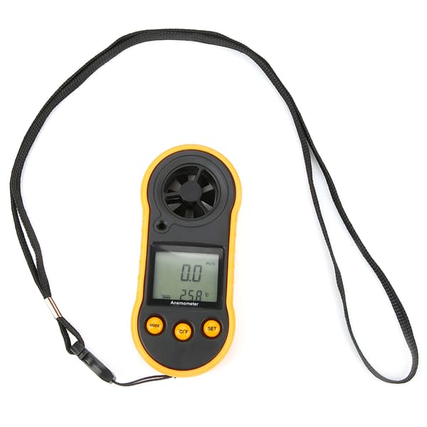 GM818 LCD Digital Anemometer Handhållen Vindhastighetsmätare Lufthastighetstestare