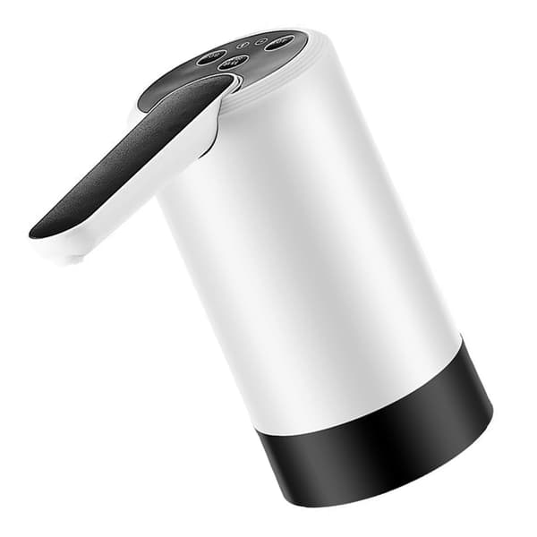 Vikbar elektrisk vattenflaskpump Vattenflaskdispenser för hem, kontor, camping 075 Vit 3-knapps kvantitativ