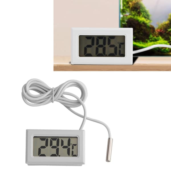 Mini LED Digitalt Termometer med Probe Sensor LCD Termometer Indendørs Udendørs