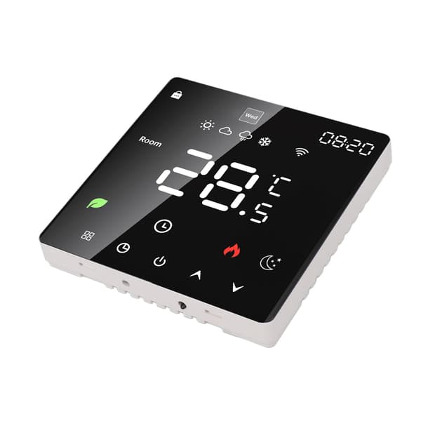16A Smart Termostat LCD Farve Touchscreen PC Programmerbar Elektrisk Varmetermostat til Hjem Hotel Kontor AC 90 til 240V