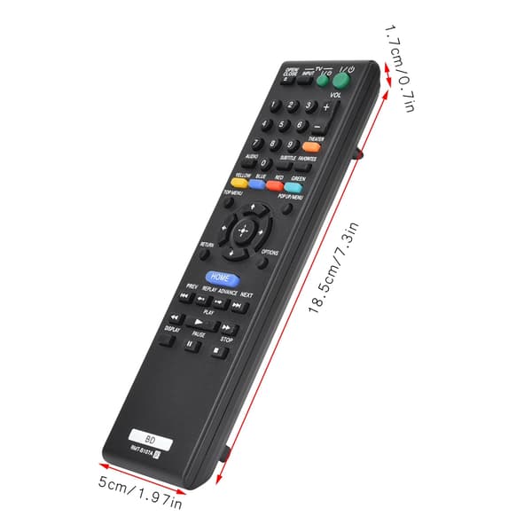 Ersättningsfjärrkontroll Commander för Sony RMt B107A
