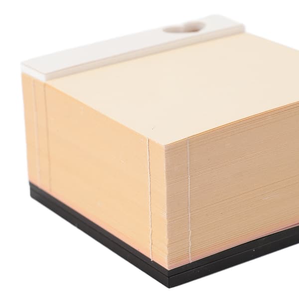 3D Sticky Notes Rivbar Romantisk Stereo Ringboks 3D Papirskulptur til Gave Skrivebordsornament