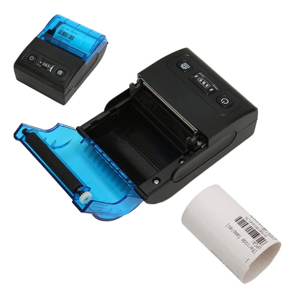 Bærbar termisk printer Multifunktionel Bluetooth 4.0 58 mm mini termisk kvitteringsprinter til butiksrestaurantvirksomhed EU-stik