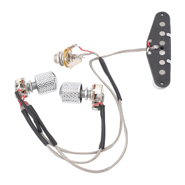 GMA23 Förkopplad Gitarrhalsmikrofon Magnet 1T1V Elgitarrpickup med 250K Potentiometer 6.35 Utgångsjack för TL