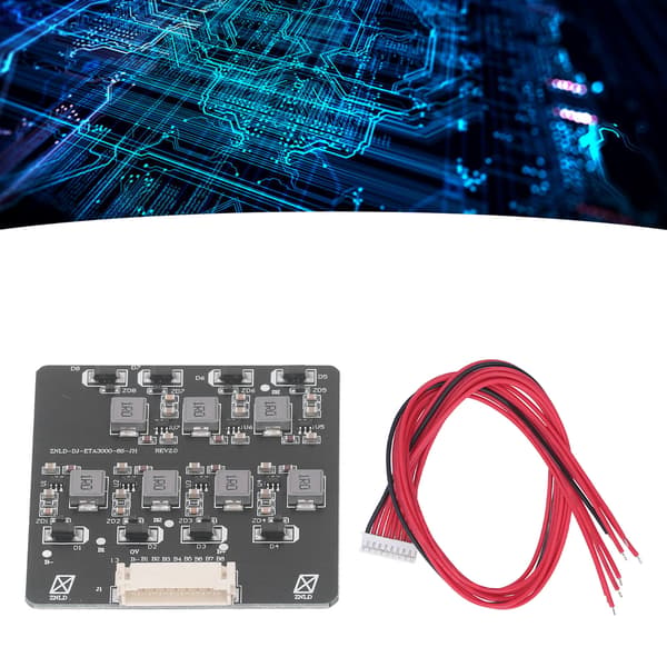 Batteri Aktiv Balancer Modul 1.2A 8S 2.0V-4.5V Lithium Equalizer Board med Ledning